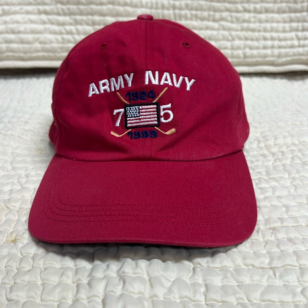 ARMY NAVY AHEAD Hat Red, White, and Blue
